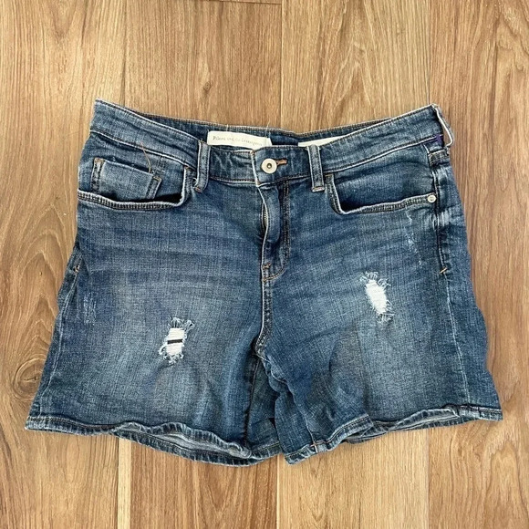 Pilcro and the Letterpress‎ Slim Boyfriend Jean Shorts Size 29 - Picture 1 of 7